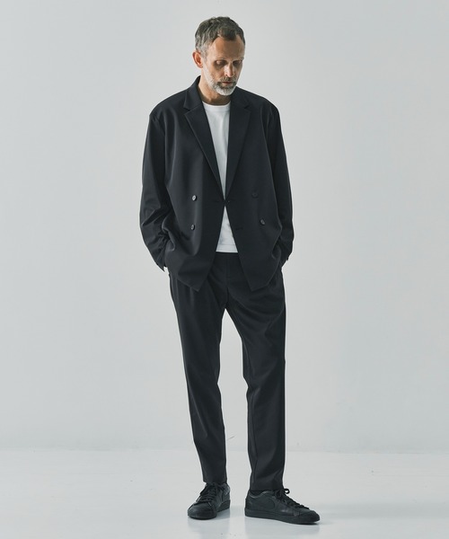 THE TOKYO(ザトウキョウ)の「【THE TOKYO/ザトウキョウ】Light Matte Stretch Jersey Easy Tapered Pants(スラックス・メンズ・ダークブラウン/ブラック・44/48/46)」の7枚目の写真
