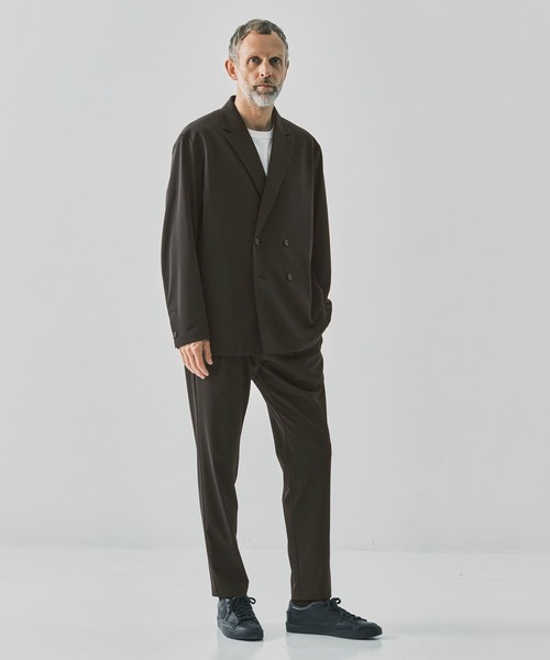 THE TOKYO(ザトウキョウ)の「【THE TOKYO/ザトウキョウ】Light Matte Stretch Jersey Easy Tapered Pants(スラックス・メンズ・ダークブラウン/ブラック・44/48/46)」の15枚目の写真