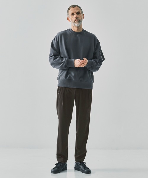 THE TOKYO(ザトウキョウ)の「【THE TOKYO/ザトウキョウ】Light Matte Stretch Jersey Easy Tapered Pants(スラックス・メンズ・ダークブラウン/ブラック・44/48/46)」の16枚目の写真