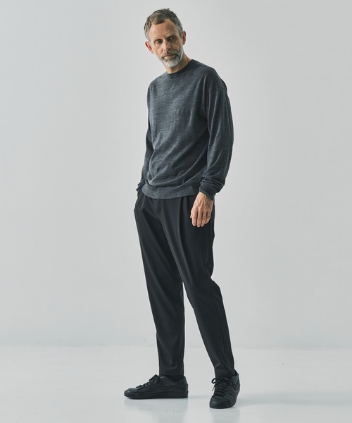 THE TOKYO(ザトウキョウ)の「【THE TOKYO/ザトウキョウ】Light Matte Stretch Jersey Easy Tapered Pants(スラックス・メンズ・ダークブラウン/ブラック・44/48/46)」の9枚目の写真