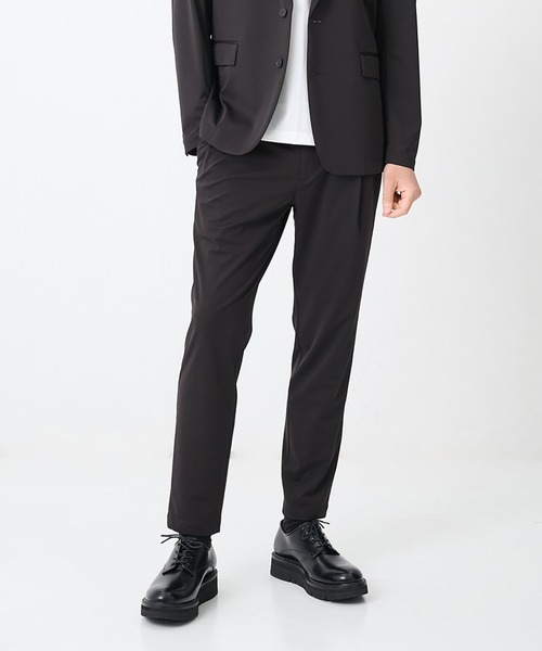 THE TOKYO(ザトウキョウ)の「【THE TOKYO/ザトウキョウ】Light Matte Stretch Jersey Easy Tapered Pants(スラックス・メンズ・ダークブラウン/ブラック・44/48/46)」の21枚目の写真