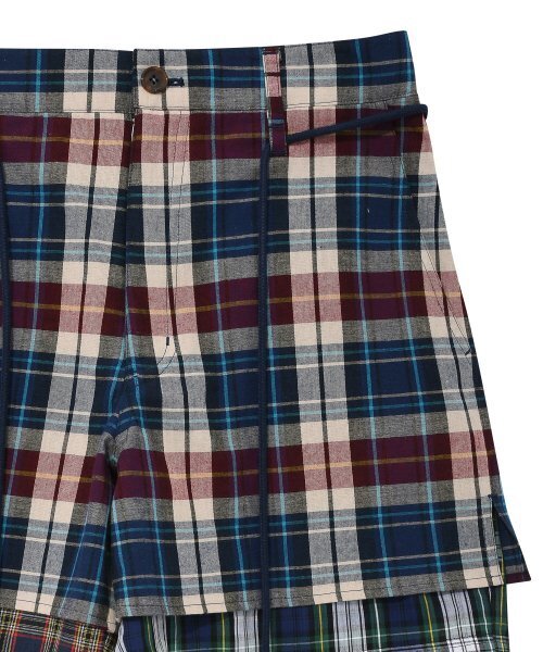 AJOBYAJO（アジョバイアジョ）の「Check Mixed Shorts [Navy]（その他パンツ・レディース・その他・LARGE/MEDIUM）」の3枚目の写真