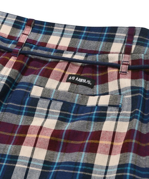AJOBYAJO（アジョバイアジョ）の「Check Mixed Shorts [Navy]（その他パンツ・レディース・その他・LARGE/MEDIUM）」の6枚目の写真