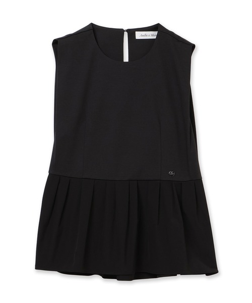 Audie a Muses(オーディアミューズ)の「ウエスト切替ノースリーブカットソー(Tシャツ/カットソー・レディース・ブラック・42/38/36)」の16枚目の写真