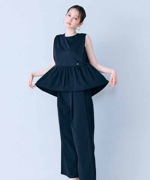 Audie a Muses(オーディアミューズ)の「ウエスト切替ノースリーブカットソー(Tシャツ/カットソー・レディース・ブラック・42/38/36)」の7枚目の写真