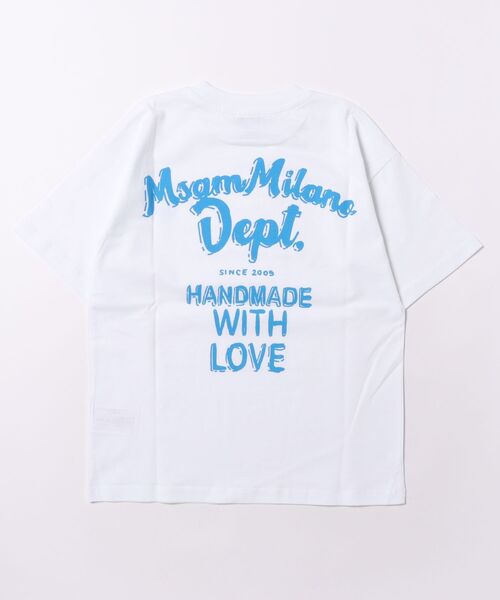 MSGM KIDS（エムエスジーエムキッズ）の「MSGM KIDS サーフレタリング Tシャツ（Tシャツ/カットソー・キッズ・ホワイト・12/14/10）」の5枚目の写真