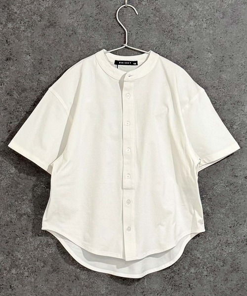 ZI-ON(ジーオン)の「マルチファンクション オーバーサイズ 半袖シャツ(シャツ/ブラウス・キッズ・オフホワイト/ベージュ/チャコール/ブラック/カーキ・110/140/130/120/160/150)」の12枚目の写真