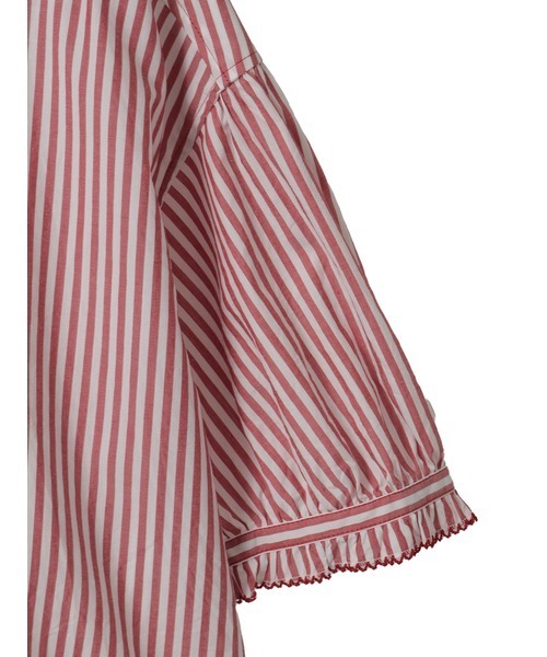 PINK HOUSE（ピンクハウス）の「ストライプフードブラウス（シャツ/ブラウス・レディース・ネイビー/ピンク/レッド/ブラック・フリー）」の9枚目の写真