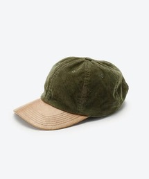 KIJIMA TAKAYUKI（キジマ　タカユキ）の「【KIJIMA TAKAYUKI】CORDUROY&FAUX LEATHER 6PANEL CAP（キャップ）」