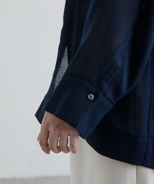 Lui's(ルイス)の「テックリノフロントポケットメッシュシャツ(シャツ/ブラウス・レディース・ネイビー/オフホワイト/ブラック・FREE)」の19枚目の写真