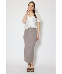 シフォンカーデセットタイトニットワンピース 春服 夏服