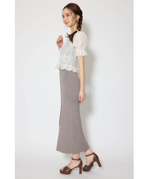 rienda(リエンダ)の「シフォンカーデセットタイトニットワンピース 春服 夏服(ワンピース・レディース・ブラック/ライトイエロー/グレー・FREE)」の11枚目の写真