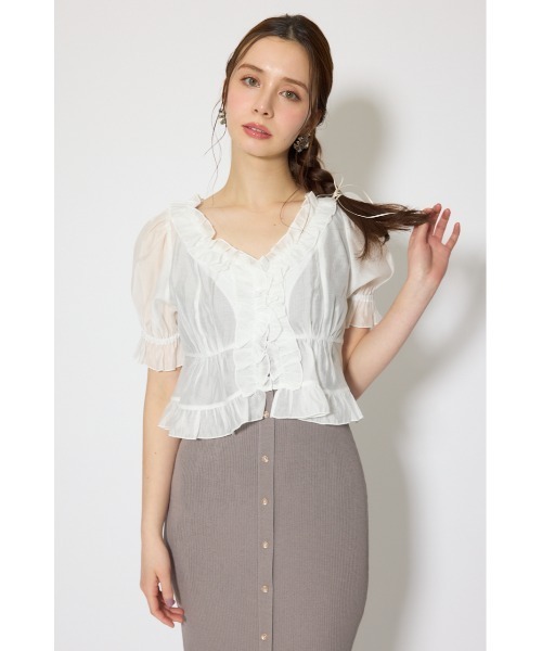 rienda(リエンダ)の「シフォンカーデセットタイトニットワンピース 春服 夏服(ワンピース・レディース・ブラック/ライトイエロー/グレー・FREE)」の13枚目の写真