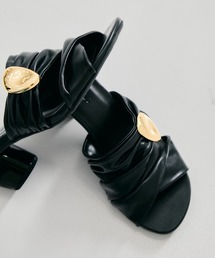 STUDIOUS | 【STUDIOUS/ステュディオス】Twisted Vegan Leather Sandals/ツイストビーガンレザーサンダル/ミュール/雨の日対応(サンダル)