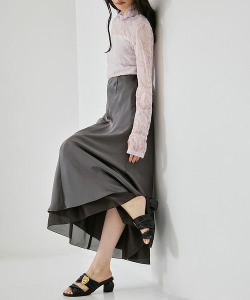 STUDIOUS（ステュディオス）の「【STUDIOUS/ステュディオス】Twisted Vegan Leather Sandals/ツイストビーガンレザーサンダル/ミュール/雨の日対応（サンダル・レディース・ベージュ/ブラック・1/2）」の8枚目の写真