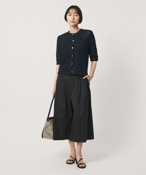 UNITED ARROWS(ユナイテッドアローズ)の「YTM 7分袖 カラー ミックス カーディガン(カーディガン/ボレロ・レディース・ナチュラル/ライム/ネイビー・FREE)」の10枚目の写真