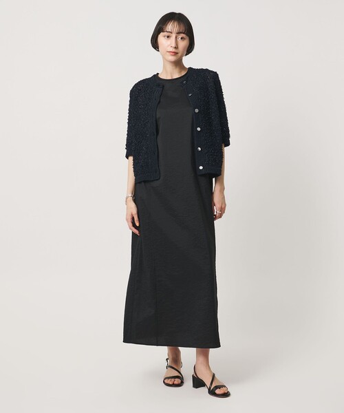 UNITED ARROWS(ユナイテッドアローズ)の「YTM 7分袖 カラー ミックス カーディガン(カーディガン/ボレロ・レディース・ナチュラル/ライム/ネイビー・FREE)」の12枚目の写真