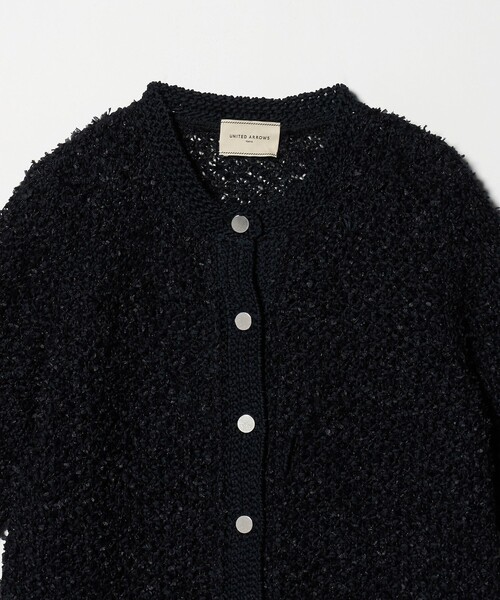 UNITED ARROWS(ユナイテッドアローズ)の「YTM 7分袖 カラー ミックス カーディガン(カーディガン/ボレロ・レディース・ナチュラル/ライム/ネイビー・FREE)」の18枚目の写真