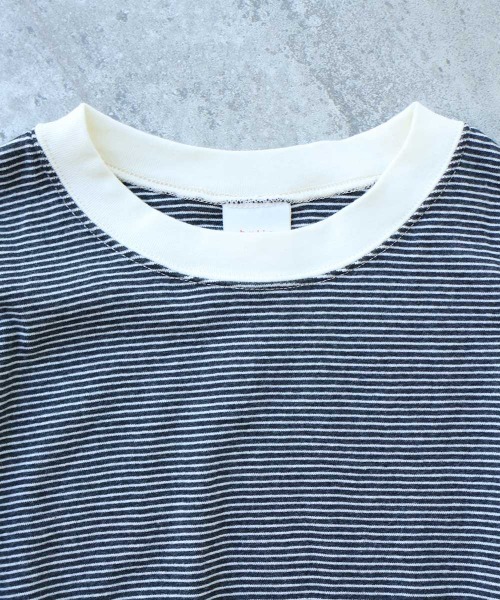 bulle de savon(ビュルデサボン)の「30/-度甘フライスボーダー ロンT(Tシャツ/カットソー・レディース・ダークブラウン/ブラック・FREE)」の20枚目の写真