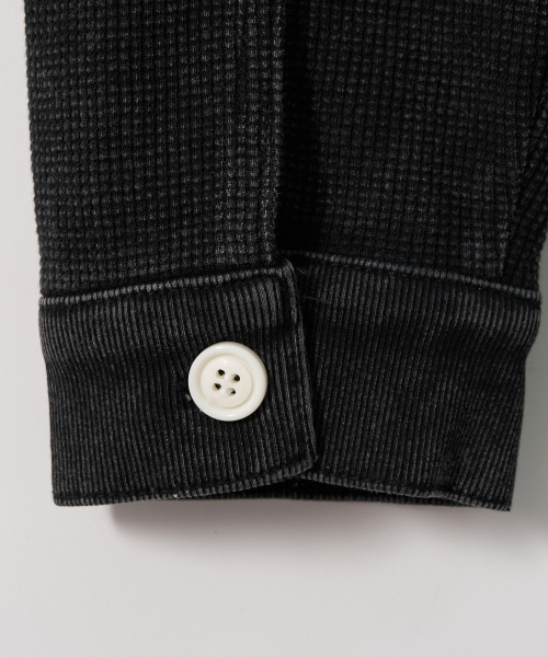 GARMENTS FAB（ガーメンツファブ）の「Washed Waffle Jacket (BLACK)（デニムジャケット・レディース・その他・MEDIUM/LARGE）」の6枚目の写真