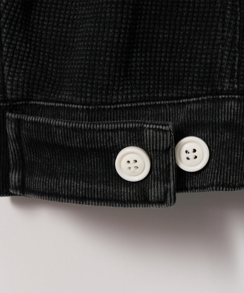 GARMENTS FAB（ガーメンツファブ）の「Washed Waffle Jacket (BLACK)（デニムジャケット・レディース・その他・MEDIUM/LARGE）」の7枚目の写真