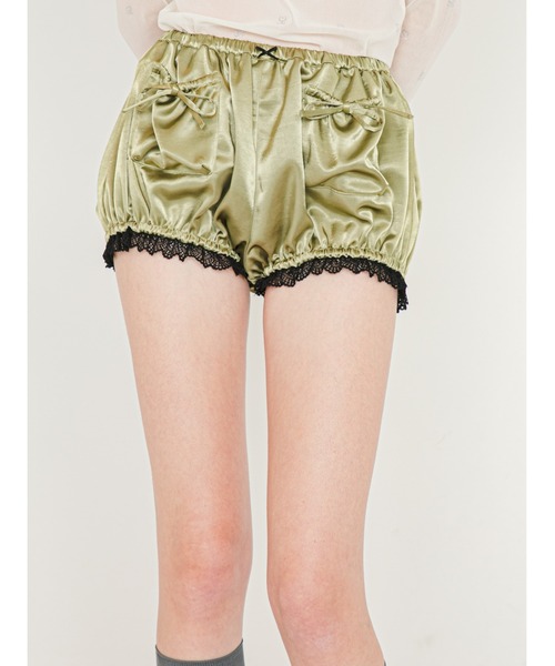 SORIN（ソリン　）の「Satin Puffed Short Pants/サテン パフショートパンツ（その他パンツ・レディース・ブラック/ライラック/カーキ・38）」の3枚目の写真