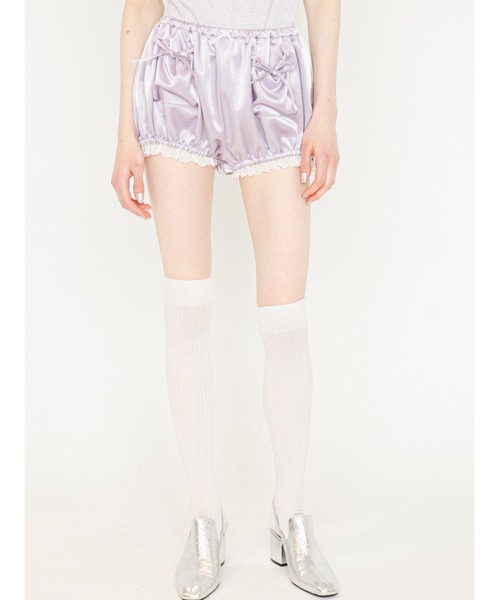 SORIN(ソリン )の「Satin Puffed Short Pants/サテン パフショートパンツ(その他パンツ・レディース・ブラック/ライラック/カーキ・38)」の4枚目の写真