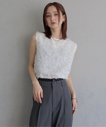 【&g'aime 】ジャガードチュニックブラウス Jacquard Tunic Blouse