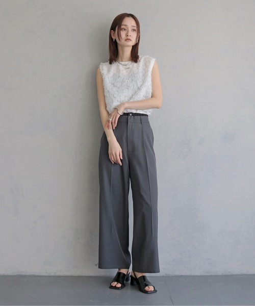 &g'aime(アンジェム)の「【&g'aime 】ジャガードチュニックブラウス Jacquard Tunic Blouse(シャツ/ブラウス・レディース・ブラック/オフホワイト・FREE)」の11枚目の写真