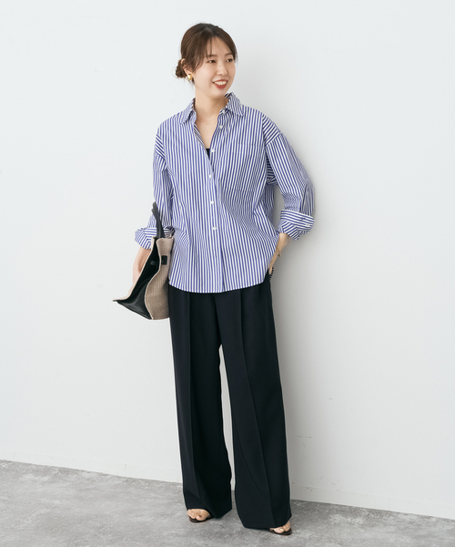 Spick & Span(スピックアンドスパン)の「《追加3》50コットンコンパクトシャツ(シャツ/ブラウス・レディース・サックスブルー/その他10/ホワイト・FREE)」の8枚目の写真
