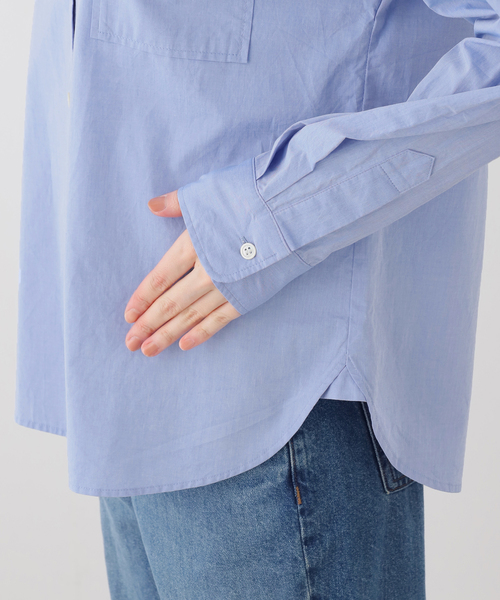 Spick & Span(スピックアンドスパン)の「《追加3》50コットンコンパクトシャツ(シャツ/ブラウス・レディース・サックスブルー/その他10/ホワイト・FREE)」の19枚目の写真