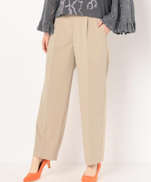 Another Edition(アナザーエディション)の「タックパンツ/AEBC P/R TUCK PT◆(その他パンツ・レディース・グレー/ベージュ・MEDIUM/SMALL)」の2枚目の写真