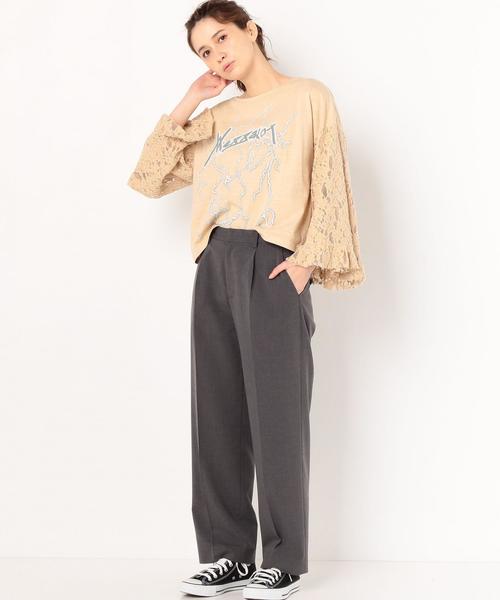 Another Edition(アナザーエディション)の「タックパンツ/AEBC P/R TUCK PT◆(その他パンツ・レディース・グレー/ベージュ・MEDIUM/SMALL)」の6枚目の写真