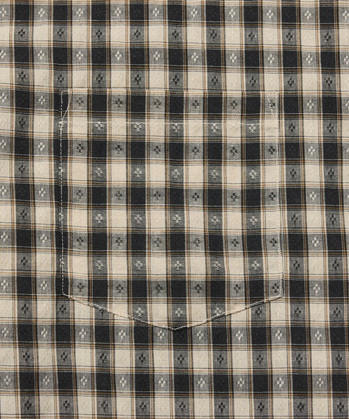 FREAK'S STORE(フリークスストア)の「ドビー織り チェック リラックス オープンカラー 半袖シャツ(シャツ/ブラウス・メンズ・ブラウン/ブラック・MEDIUM/LARGE)」の11枚目の写真