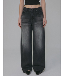 millioncor（ミリオンコール）の「[9686] オエラスラブデニムパンツ_黒青（デニムパンツ）」