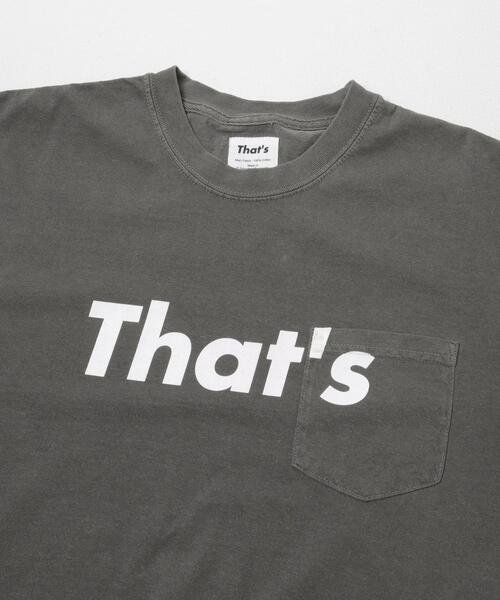 THE GOODLAND MARKET（ザグッドランドマーケット）の「That’s　The Tee [Relax]（Tシャツ/カットソー・メンズ・ダークグレー/ライトブルー・X-LARGE/LARGE/MEDIUM）」の4枚目の写真