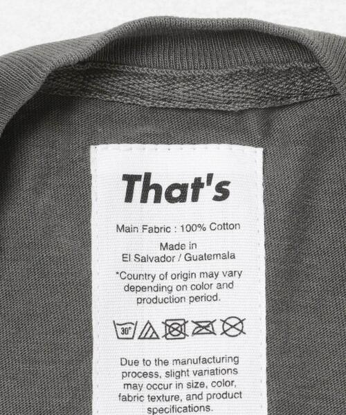 THE GOODLAND MARKET（ザグッドランドマーケット）の「That’s　The Tee [Relax]（Tシャツ/カットソー・メンズ・ダークグレー/ライトブルー・X-LARGE/LARGE/MEDIUM）」の9枚目の写真