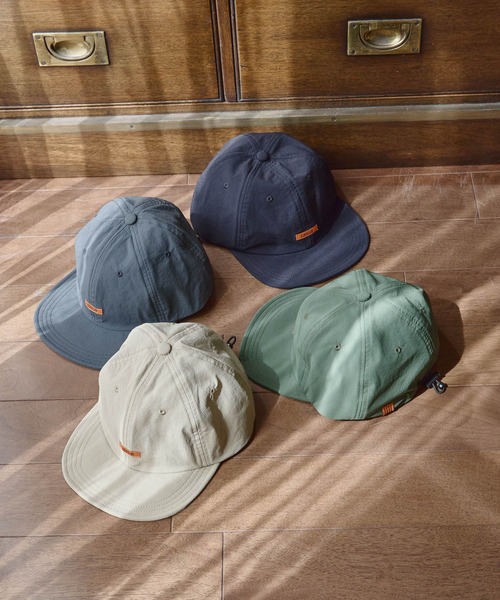 UNIVERSAL OVERALL(ユニバーサルオーバーオール)の「【UNIVERSAL OVERALL】別注 NYLON SHORT BRIM CAP(キャップ・メンズ・ダークグレー/カーキ/ブラック/ベージュ・FREE)」の15枚目の写真