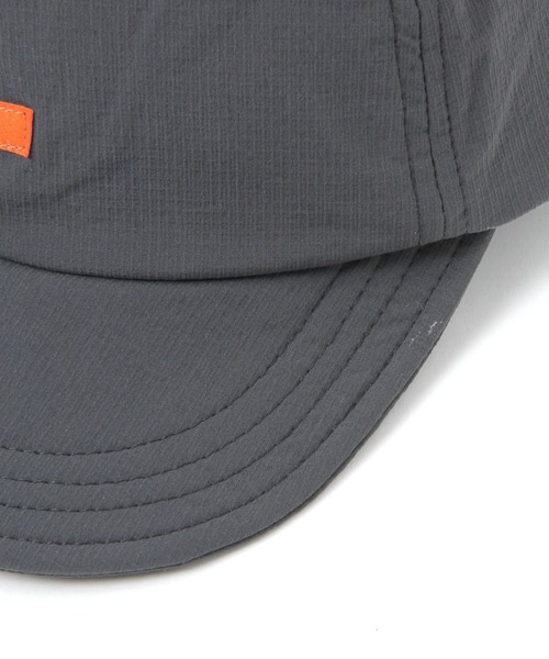 UNIVERSAL OVERALL(ユニバーサルオーバーオール)の「【UNIVERSAL OVERALL】別注 NYLON SHORT BRIM CAP(キャップ・メンズ・ダークグレー/カーキ/ブラック/ベージュ・FREE)」の8枚目の写真