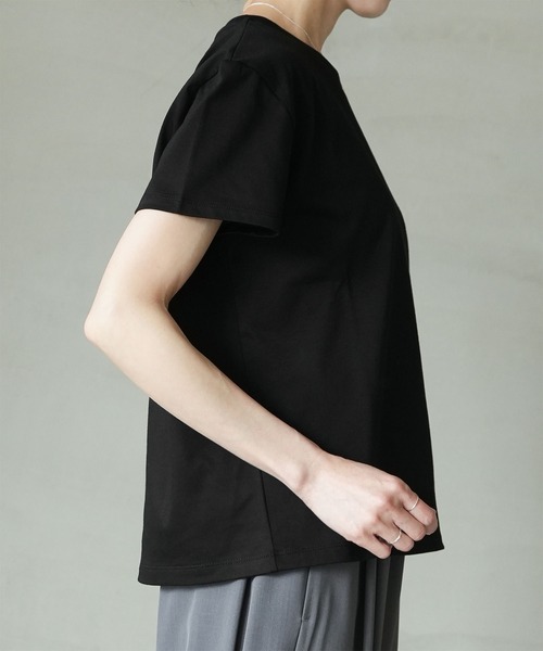 SOLAMONAT LARME(ソラモナラーム)の「ギザコットンTシャツ(Tシャツ/カットソー・レディース・ホワイト・M/L)」の13枚目の写真