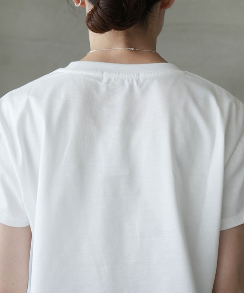SOLAMONAT LARME(ソラモナラーム)の「ギザコットンTシャツ(Tシャツ/カットソー・レディース・ホワイト・M/L)」の16枚目の写真
