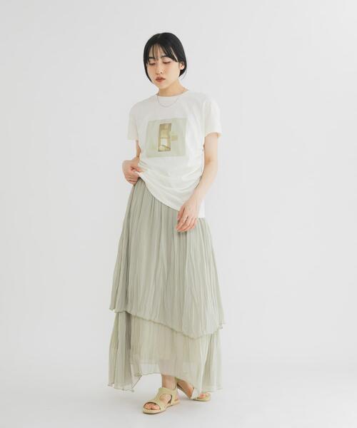 KBF(ケイビーエフ)の「ティアードシアースカート(スカート・レディース・ブラック/ブルー系その他/ベージュ系その他・ONE)」の19枚目の写真