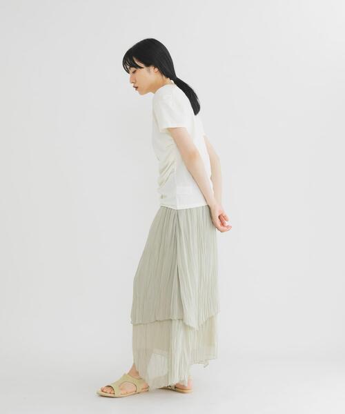 KBF(ケイビーエフ)の「ティアードシアースカート(スカート・レディース・ブラック/ブルー系その他/ベージュ系その他・ONE)」の20枚目の写真