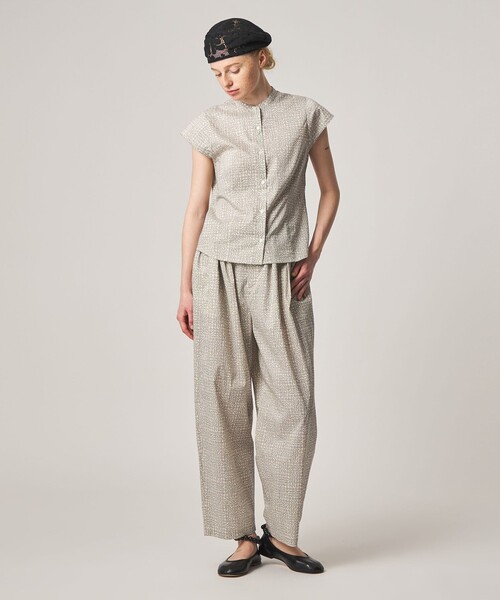 Steven Alan(スティーブンアラン)の「<Steven Alan>フレンチスリーブ ブラウス(シャツ/ブラウス・レディース・ブラック/ナチュラル/レッド・S/M)」の4枚目の写真