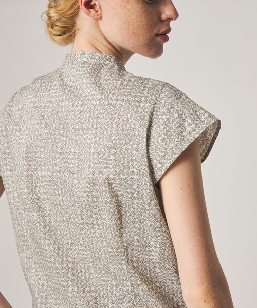 Steven Alan(スティーブンアラン)の「<Steven Alan>フレンチスリーブ ブラウス(シャツ/ブラウス・レディース・ブラック/ナチュラル/レッド・S/M)」の8枚目の写真