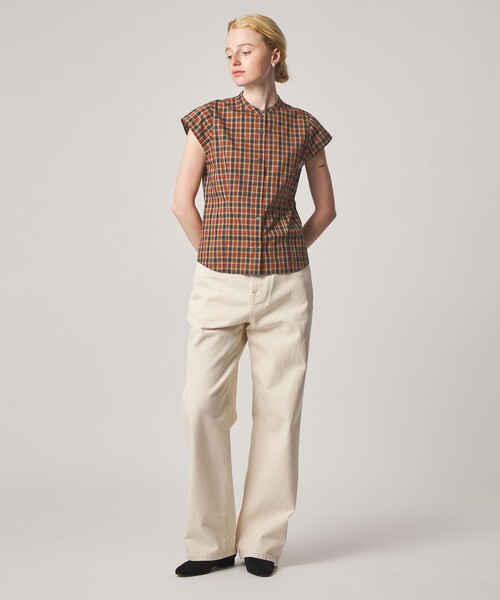 Steven Alan(スティーブンアラン)の「<Steven Alan>フレンチスリーブ ブラウス(シャツ/ブラウス・レディース・ブラック/ナチュラル/レッド・S/M)」の11枚目の写真