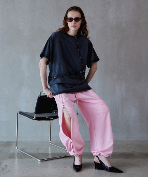 MAISON SPECIAL(メゾンスペシャル)の「Multi-way T-shirts/マルチウェイオーバーTシャツ(Tシャツ/カットソー・レディース・ブルー/ホワイト/チャコールグレー・FREE)」の21枚目の写真