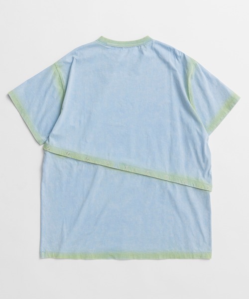 MAISON SPECIAL(メゾンスペシャル)の「Multi-way T-shirts/マルチウェイオーバーTシャツ(Tシャツ/カットソー・レディース・ブルー/ホワイト/チャコールグレー・FREE)」の12枚目の写真