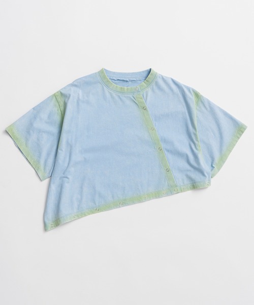 MAISON SPECIAL(メゾンスペシャル)の「Multi-way T-shirts/マルチウェイオーバーTシャツ(Tシャツ/カットソー・レディース・ブルー/ホワイト/チャコールグレー・FREE)」の11枚目の写真