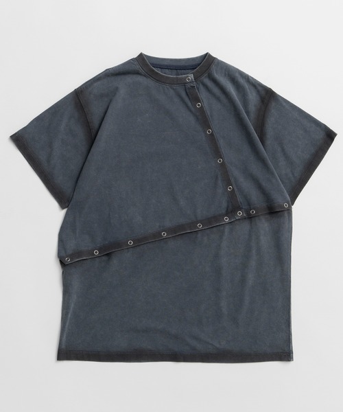 MAISON SPECIAL(メゾンスペシャル)の「Multi-way T-shirts/マルチウェイオーバーTシャツ(Tシャツ/カットソー・レディース・ブルー/ホワイト/チャコールグレー・FREE)」の15枚目の写真